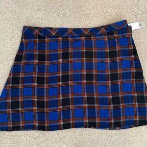 BP Plaid Mini Skater Skirt NWT